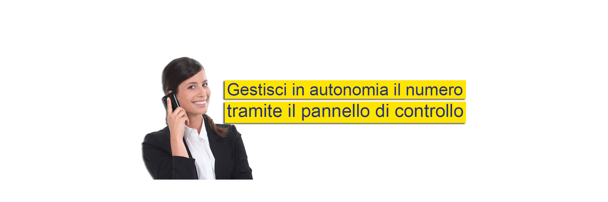 Gestisci in autonomia il numero tramite il pannello di controllo